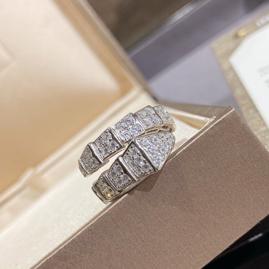 [⭐Reverie Jewels]SERPENTI RING SILVER DIAMOND PAVED