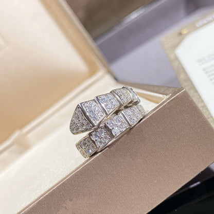 [⭐Reverie Jewels]SERPENTI RING SILVER DIAMOND PAVED