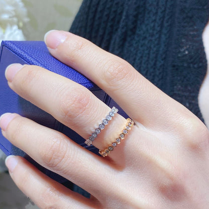 [⭐Reverie Jewels]BEE LOVE DIAMOND PAVED SMALL RING