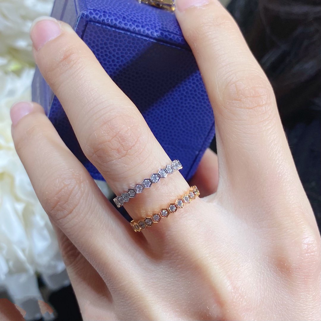 [⭐Reverie Jewels]BEE LOVE DIAMOND PAVED SMALL RING