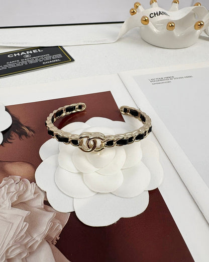 [⭐Reverie Jewels]Double C Open Bangle