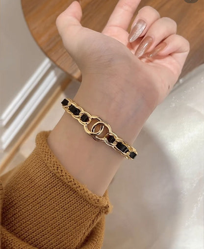 [⭐Reverie Jewels]Double C Open Bangle