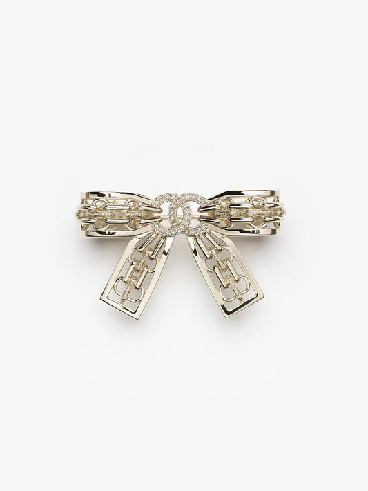 [⭐Reverie Jewels]25K Hollow Bow Brooch