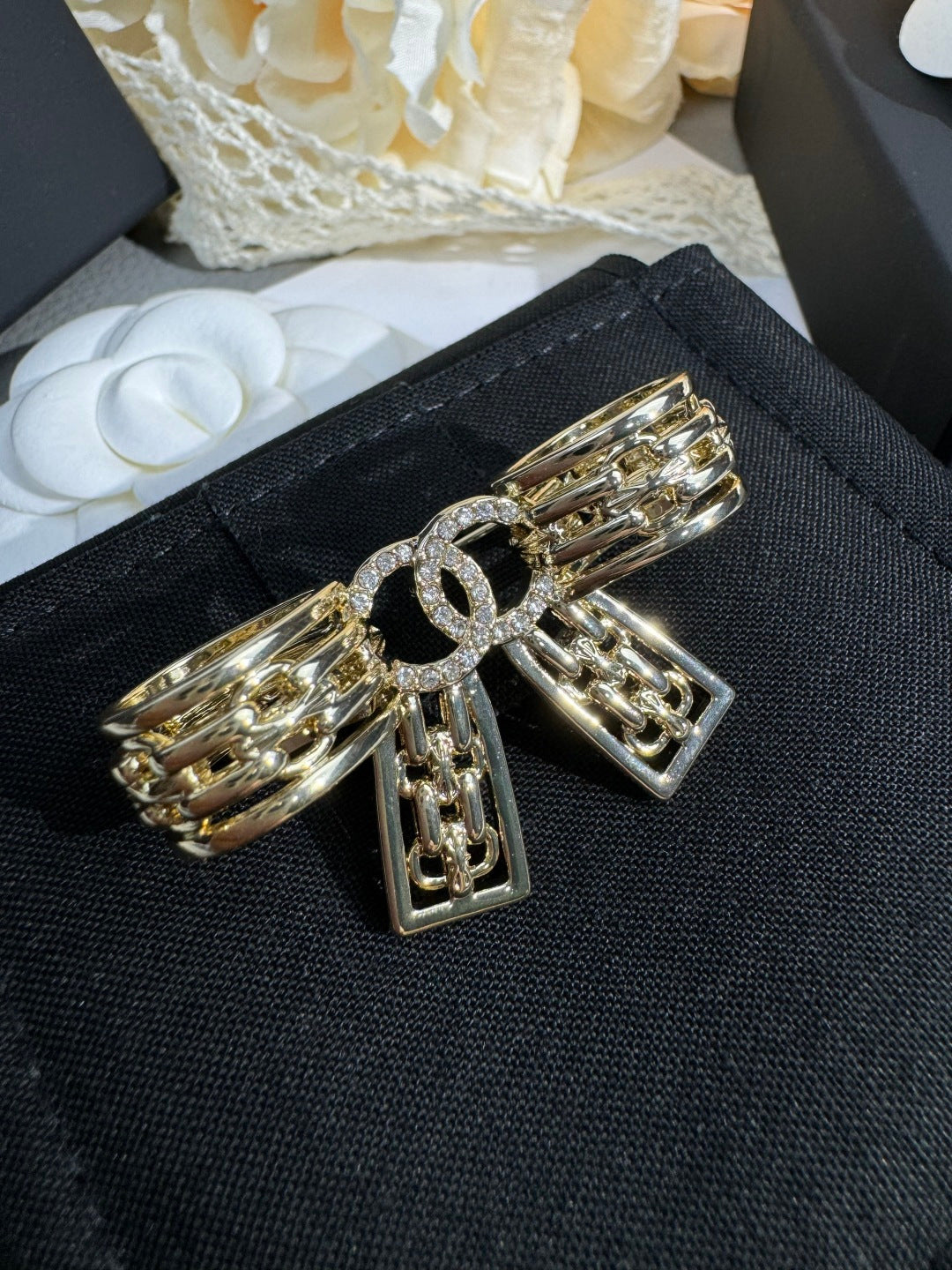 [⭐Reverie Jewels]25K Hollow Bow Brooch