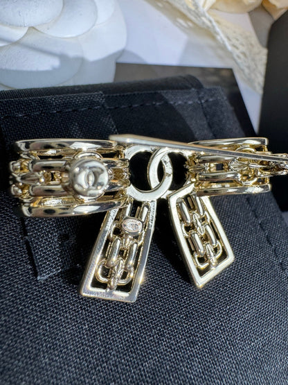 [⭐Reverie Jewels]25K Hollow Bow Brooch