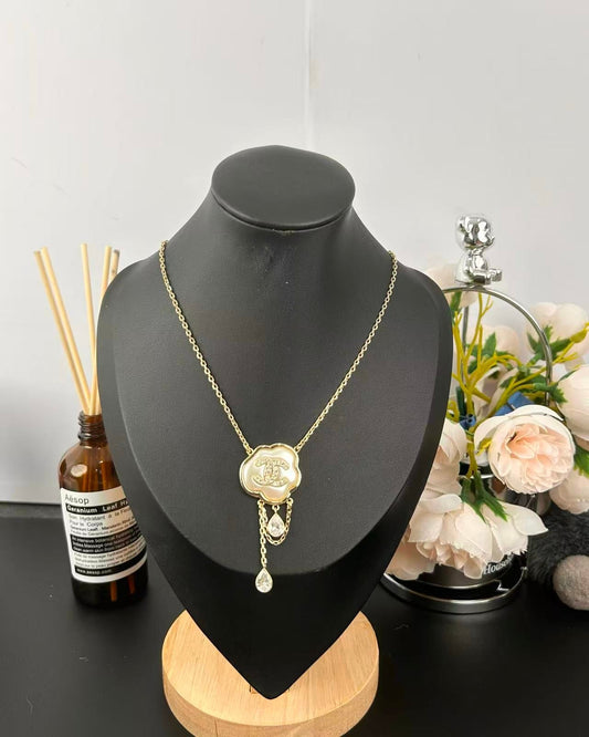 [⭐Reverie Jewels]Cloud Pearl Mother-of-Pearl Diamond Chain Pendant Necklace