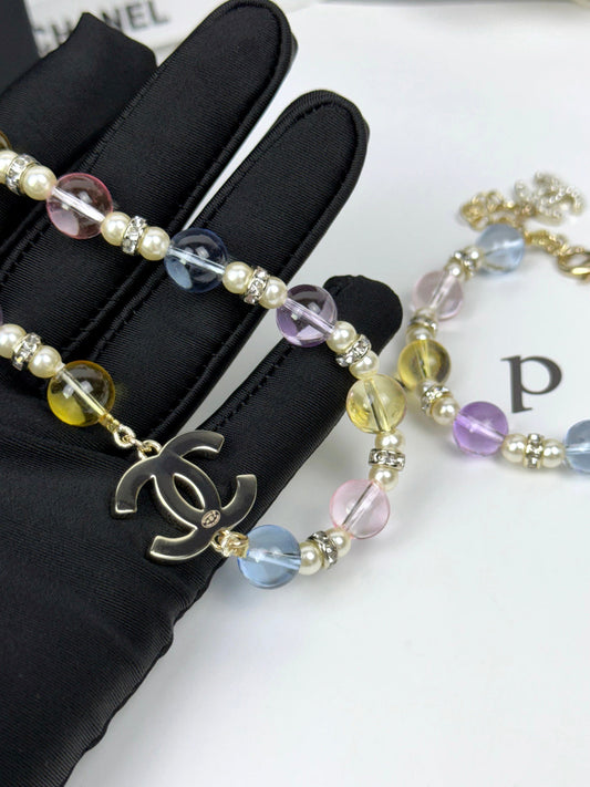 [⭐Reverie Jewels]26C New Spring Collection Colorful Transparent Resin Necklace
