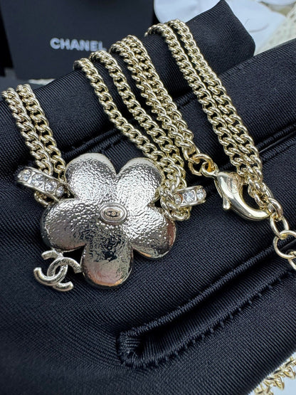 [⭐Reverie Jewels]New Blue Floral Double-Layer Necklace
