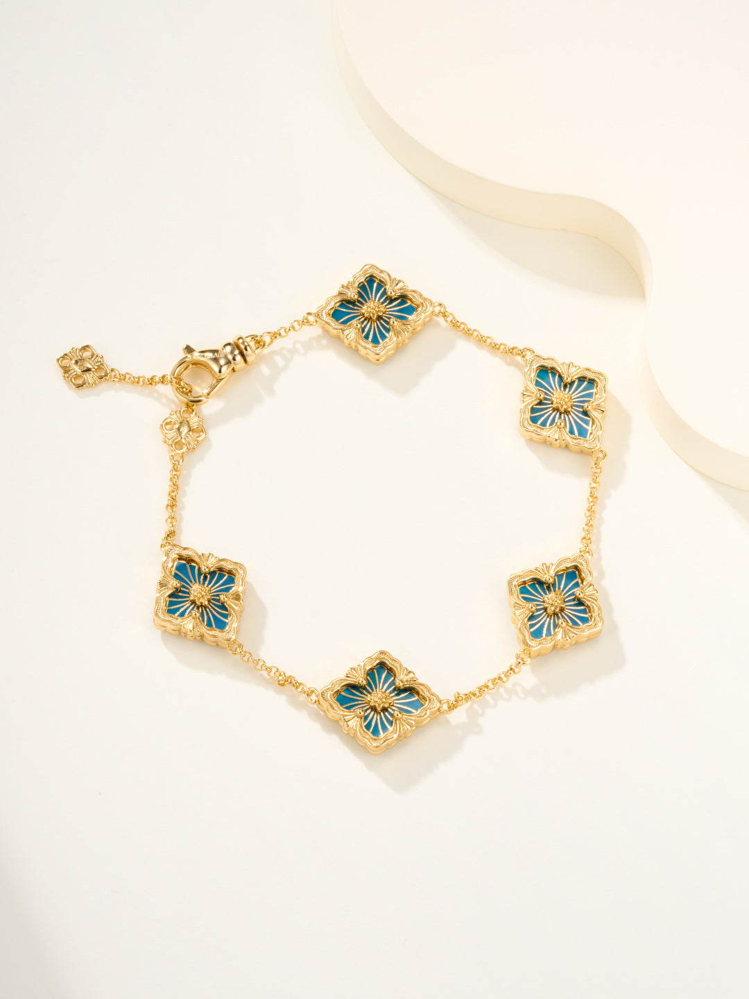 [⭐Reverie Jewels]B.C.L ENAMELED Five-Flower Bracelet（Various Colors)
