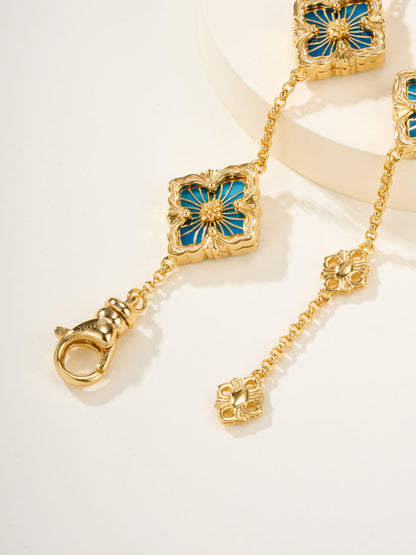 [⭐Reverie Jewels]B.C.L ENAMELED Five-Flower Bracelet（Various Colors)