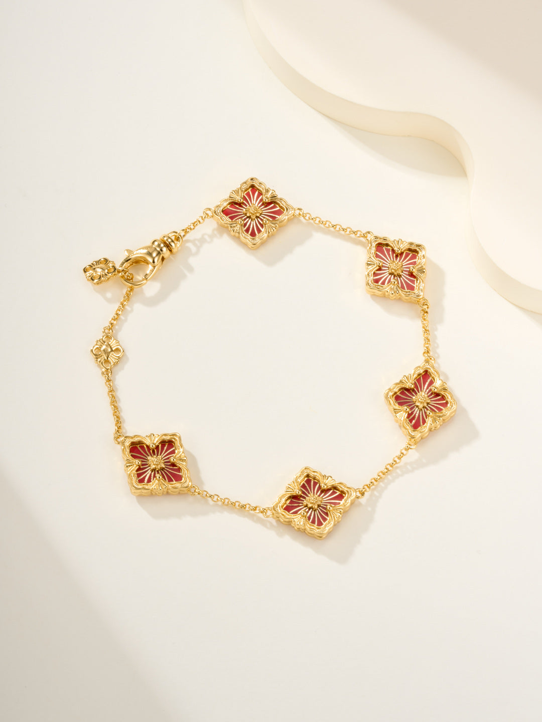 [⭐Reverie Jewels]B.C.L ENAMELED Five-Flower Bracelet（Various Colors)