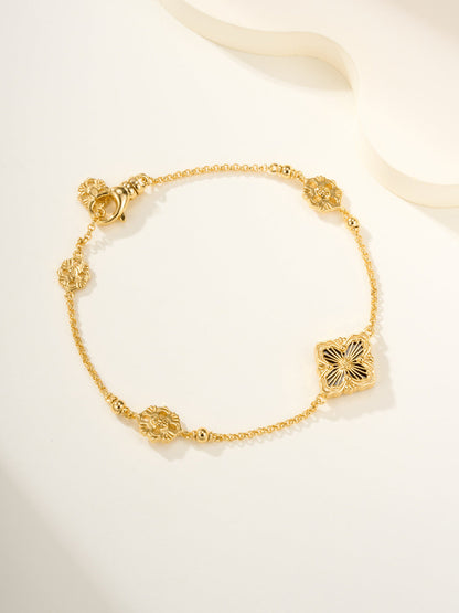 [⭐Reverie Jewels]B.C.L ENAMELED One-Flower Bracelet（Various Colors)