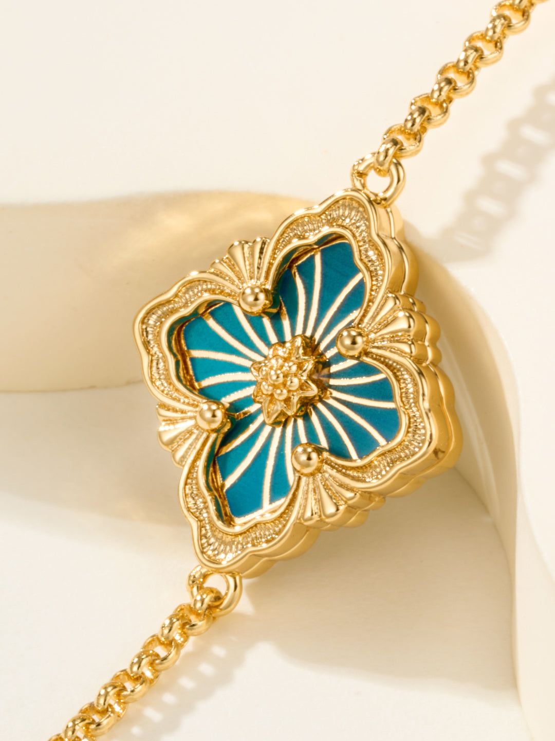 [⭐Reverie Jewels]B.C.L ENAMELED One-Flower Bracelet（Various Colors)