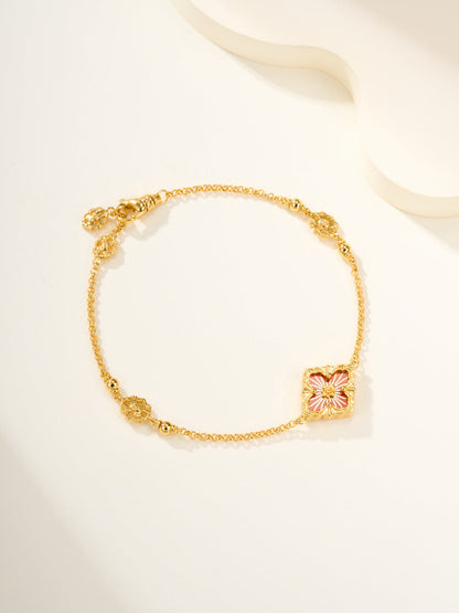 [⭐Reverie Jewels]B.C.L ENAMELED One-Flower Bracelet（Various Colors)