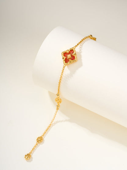 [⭐Reverie Jewels]B.C.L ENAMELED One-Flower Bracelet（Various Colors)