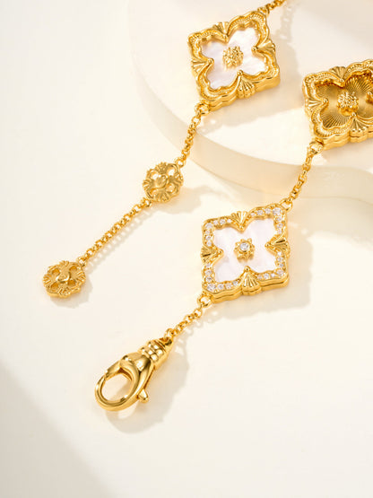 [⭐Reverie Jewels]B.C.L ENAMELED Five-Flower Bracelet（Various Colors) BIG SIZE
