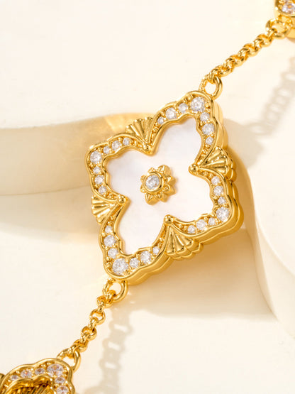 [⭐Reverie Jewels]B.C.L ENAMELED Five-Flower Bracelet（Various Colors) BIG SIZE