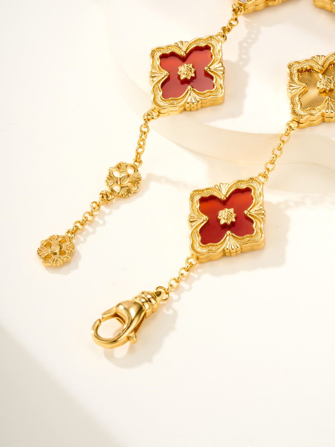 [⭐Reverie Jewels]B.C.L ENAMELED Five-Flower Bracelet（Various Colors) BIG SIZE