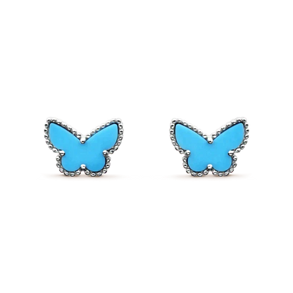 [⭐Reverie Jewels]BUTTERFLY TURQUOISE EARRINGS SILVER