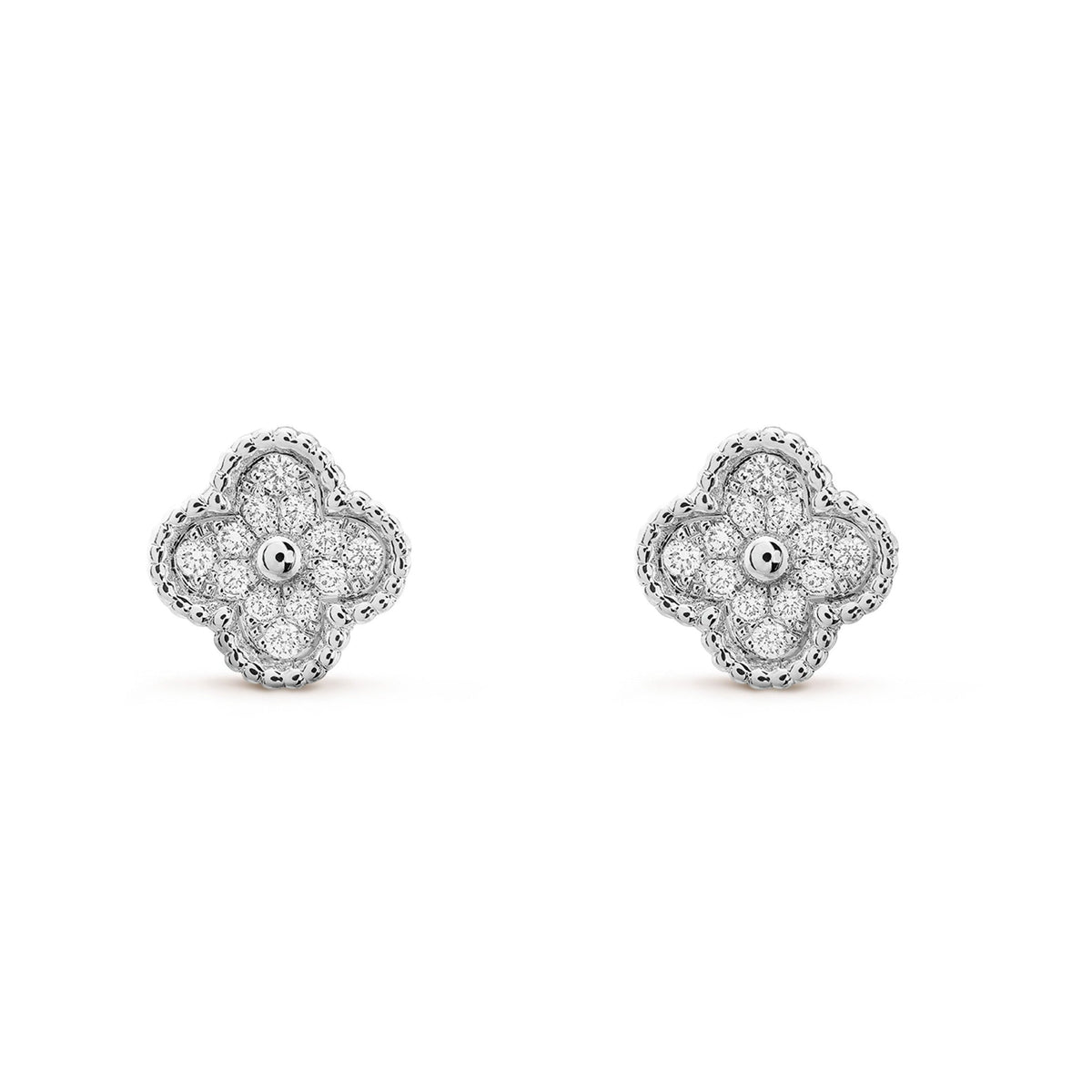 [⭐Reverie Jewels]CLOVER MINI DIAMOND STUD EARRINGS
