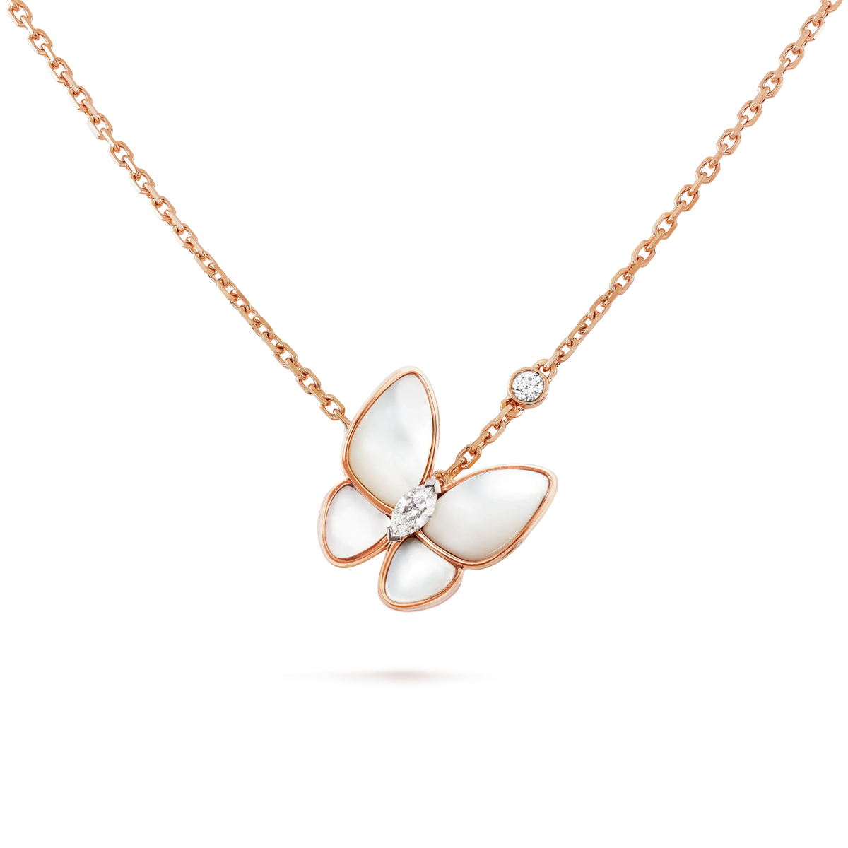 [⭐Reverie Jewels]BUTTERFLY MOP DIAMOND NECKLACE