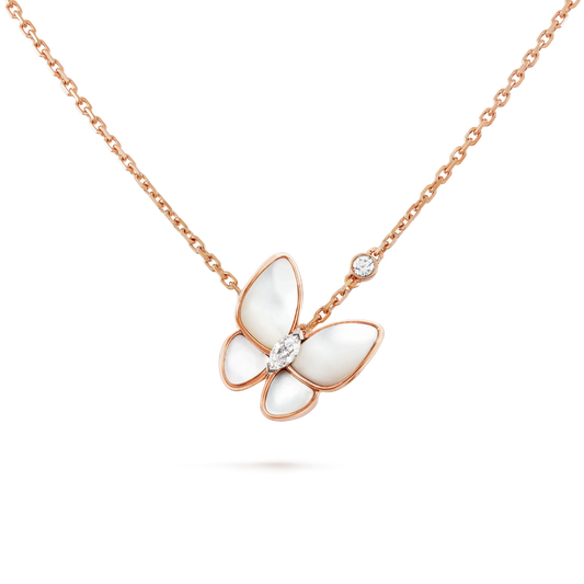 [⭐Reverie Jewels]BUTTERFLY MOP DIAMOND NECKLACE