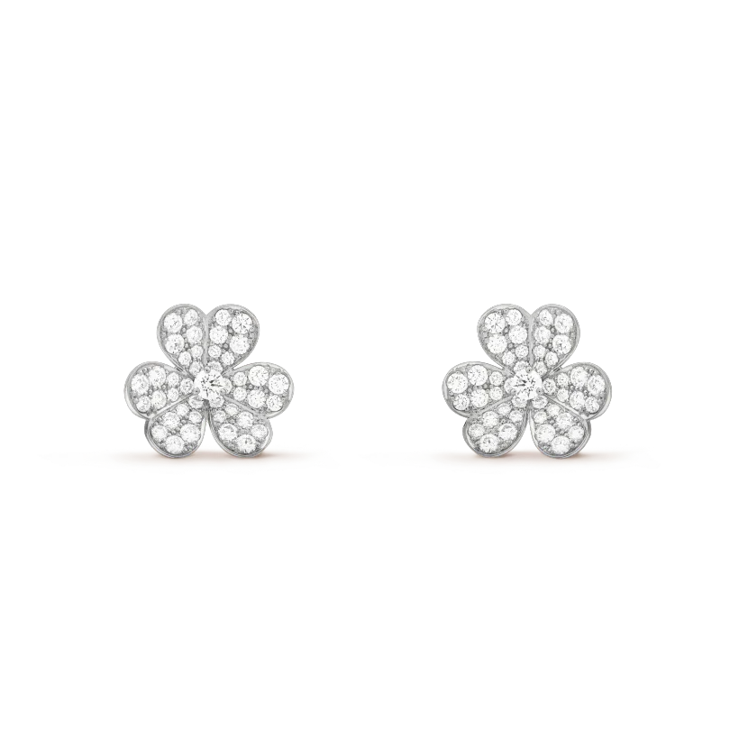 [⭐Reverie Jewels]CLOVER COMOS DIAMOND EARRINGS SILVER