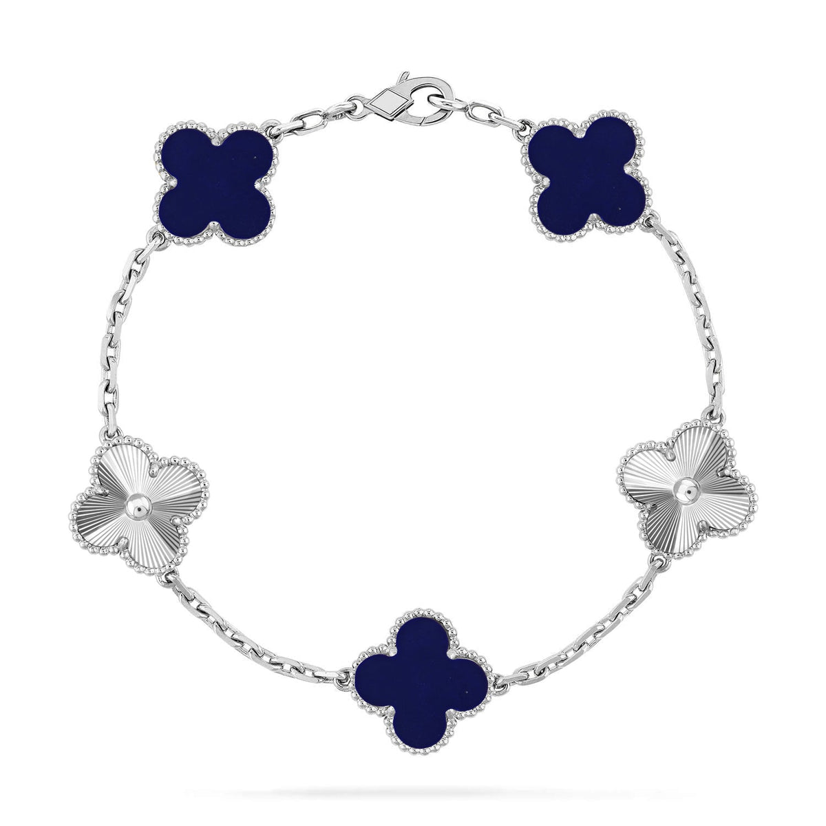 [⭐Reverie Jewels]CLOVER 5 MOTIF LAPIS LAZULI BRACELET COLLECTION