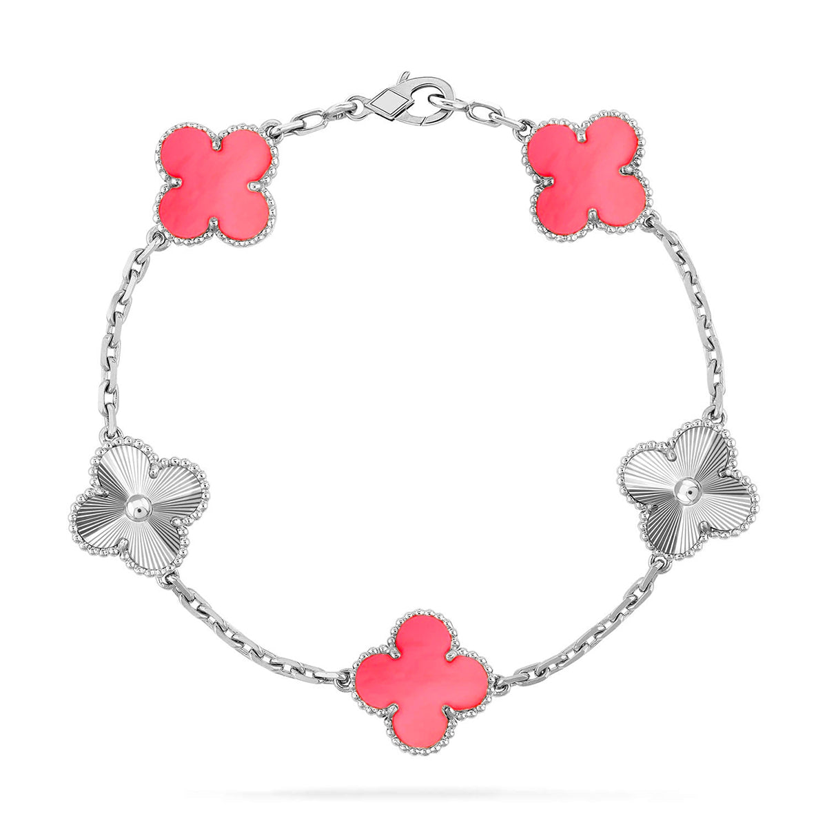 [⭐Reverie Jewels] CLOVER 5 MOTIFS  PINK MOP BRACELET COLLECTION