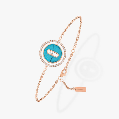 [⭐Reverie Jewels]Demo MOVE TURQUOISE PINK GOLD DIAMOND BRACELET