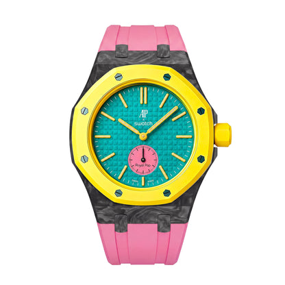 Royal Oak Pop Exclusive Carbon‑fiber Case & Silicone Strap