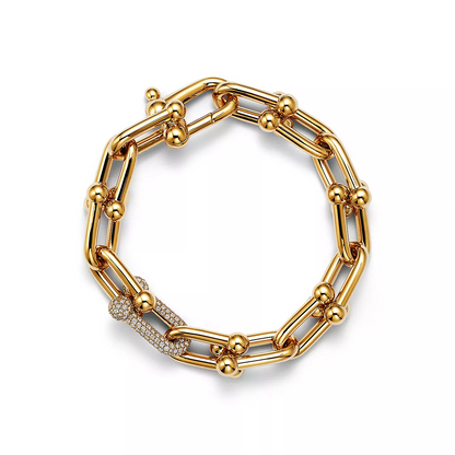[Reverie Jewels]HARDWEAR LARGE LINK GOLD DIAMOND BRACELET