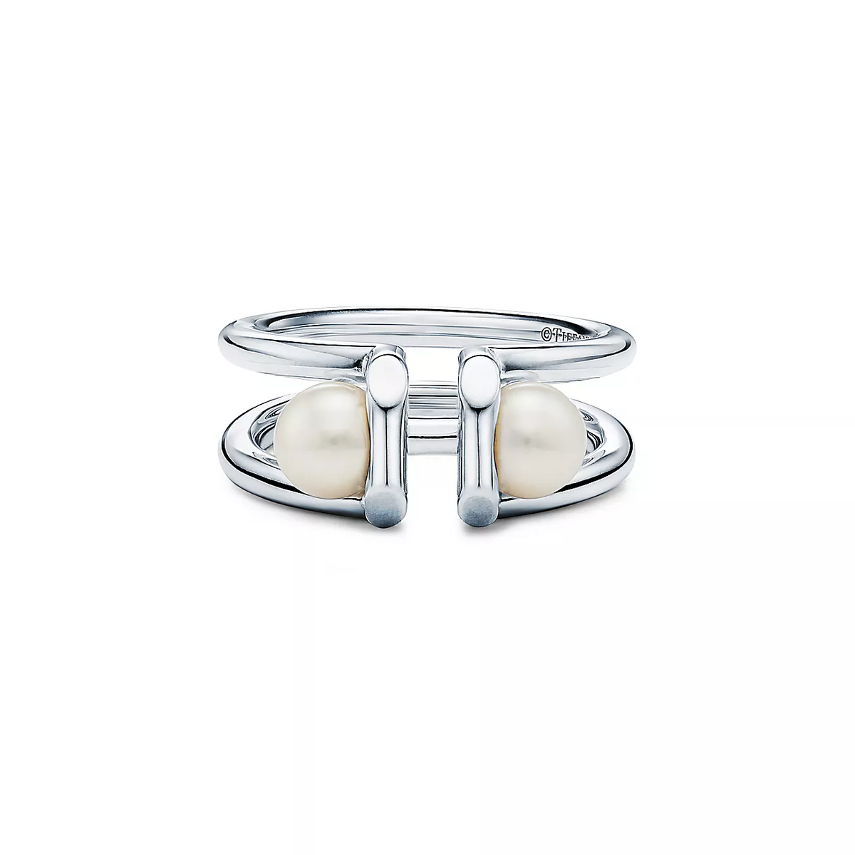 [Reverie Jewels]DOUBLE PEARL SILVER RING