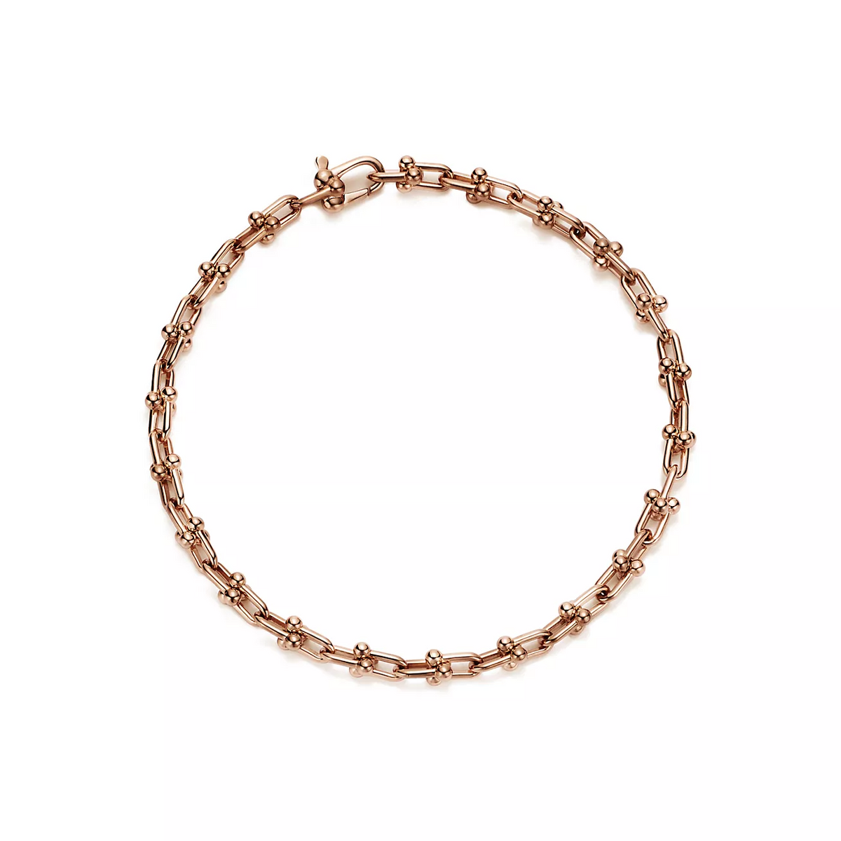 [Reverie Jewels]HARDWEAR MICRO LINK 44 MOTIF PINK GOLD BRACELET