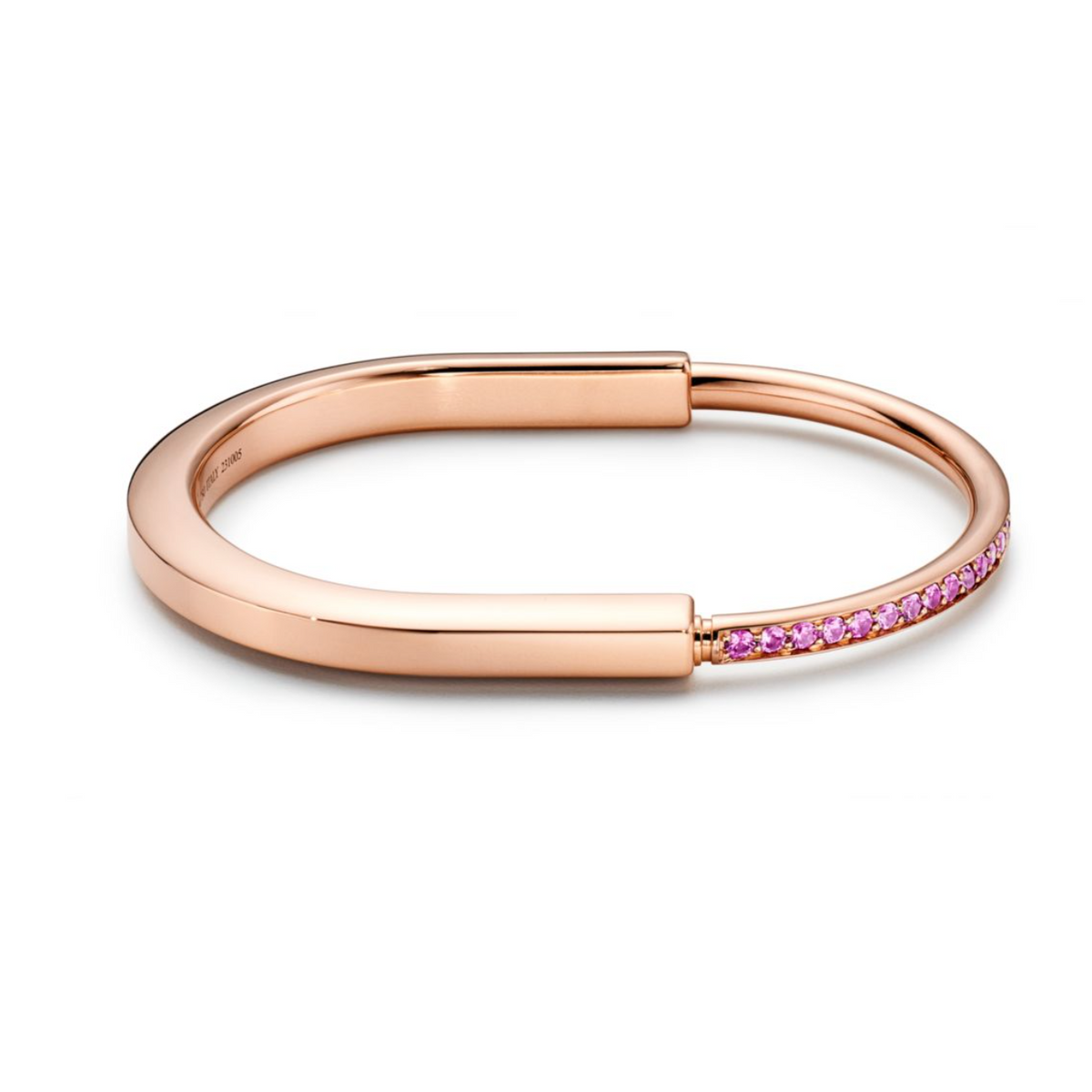 [Reverie Jewels]LOCK BRACELET ROSE DIAMOND PINK GOLD