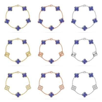 [⭐Reverie Jewels]CLOVER 5 MOTIF BLUE VEINS BRACELET COLLECTION