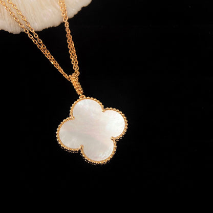[⭐Reverie Jewels]CLOVER 25MM MOP LARGE PENDANT NECKLACE