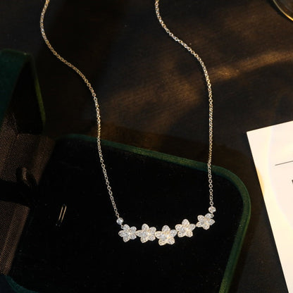 [Reverie Jewels]]wild flower diamond line pendant