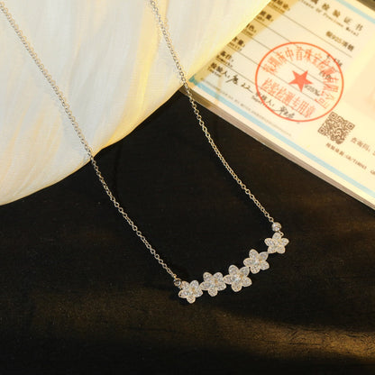 [Reverie Jewels]]wild flower diamond line pendant