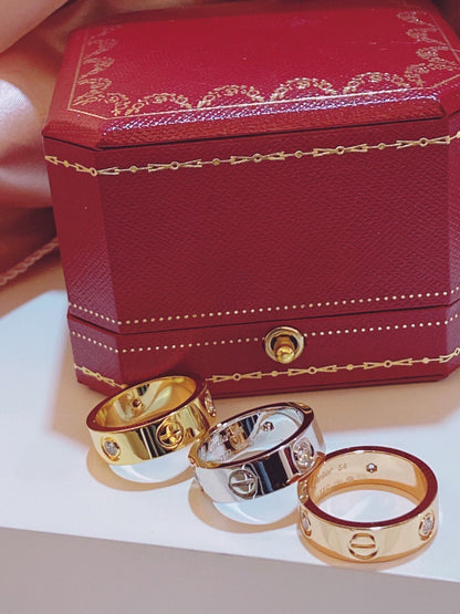 [⭐Reverie Jewels]Three-Diamond Ring