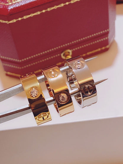 [⭐Reverie Jewels]Three-Diamond Ring