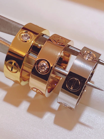 [⭐Reverie Jewels]Three-Diamond Ring