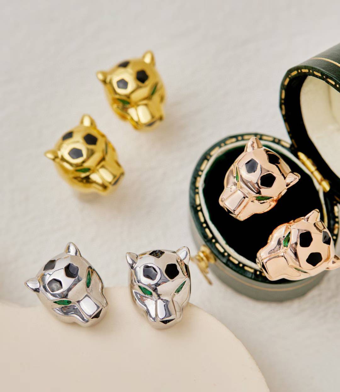 [⭐Reverie Jewels]CHRRTAH-PRINT STUD EARRINGS, THREE COLORS