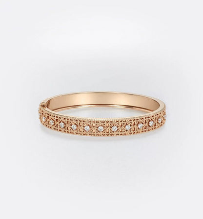 [⭐Reverie Jewels]2026 WOVEN-PATTERN BRACELET SET WITH FULL DIAMOND INLAY THREE-COLORS