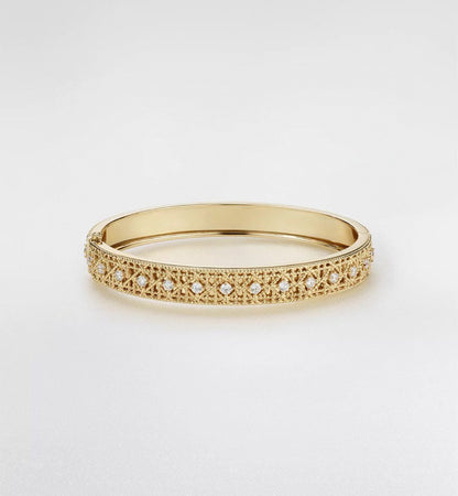 [⭐Reverie Jewels]2026 WOVEN-PATTERN BRACELET SET WITH FULL DIAMOND INLAY THREE-COLORS
