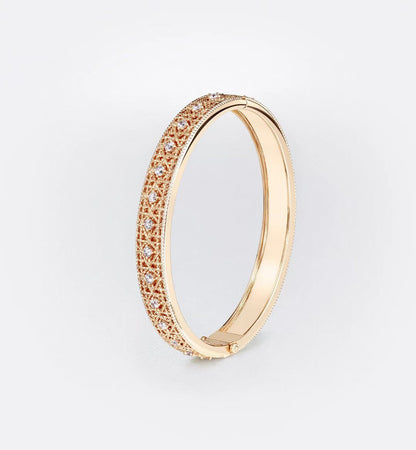 [⭐Reverie Jewels]2026 WOVEN-PATTERN BRACELET SET WITH FULL DIAMOND INLAY THREE-COLORS