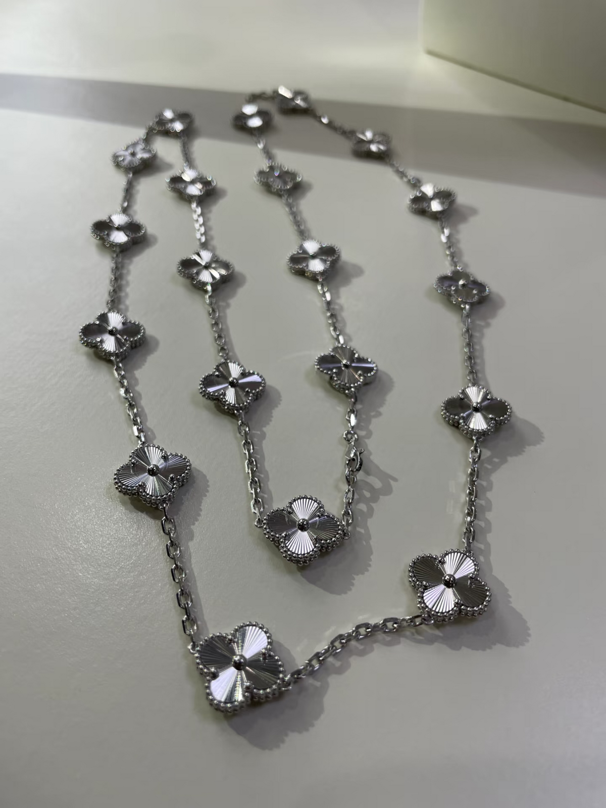 [⭐Reverie Jewels]CLOVER 20 MOTIFS SILVER LASER