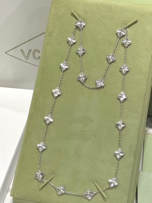 [⭐Reverie Jewels]CLOVER 20 MOTIFS SILVER LASER