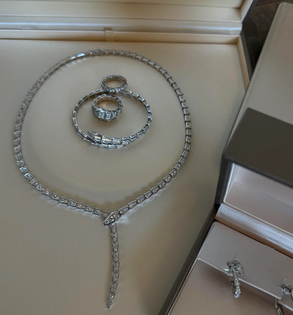 [⭐Reverie Jewels]NEW！SERPENT DIAMOND NECKLACE