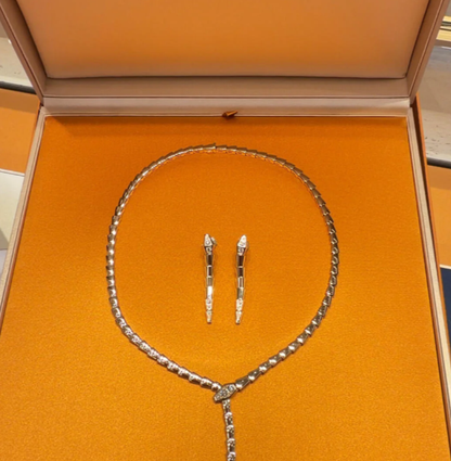[⭐Reverie Jewels]NEW！SERPENT DIAMOND NECKLACE